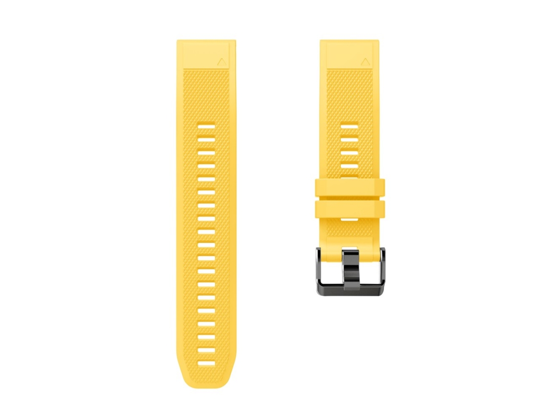 Bracelete Silicone para Garmin Fenix 5 Amarelo