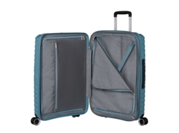 Mala American Tourister Flytwist Média 67 cm 4 Rodas, Azul