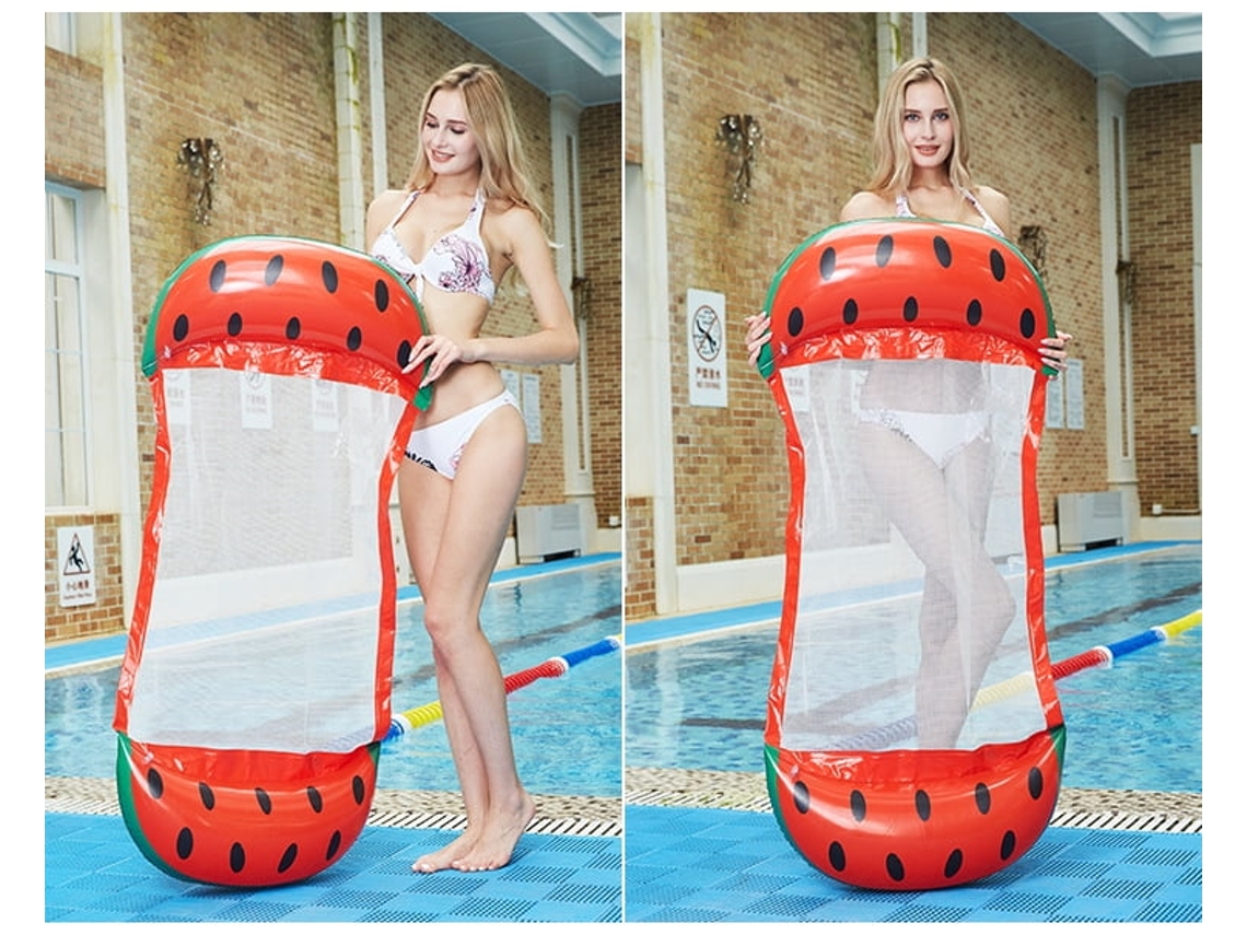 Cadeira Inflável Para Piscina Com Encosto De Cabeça, Colchão Flutuante