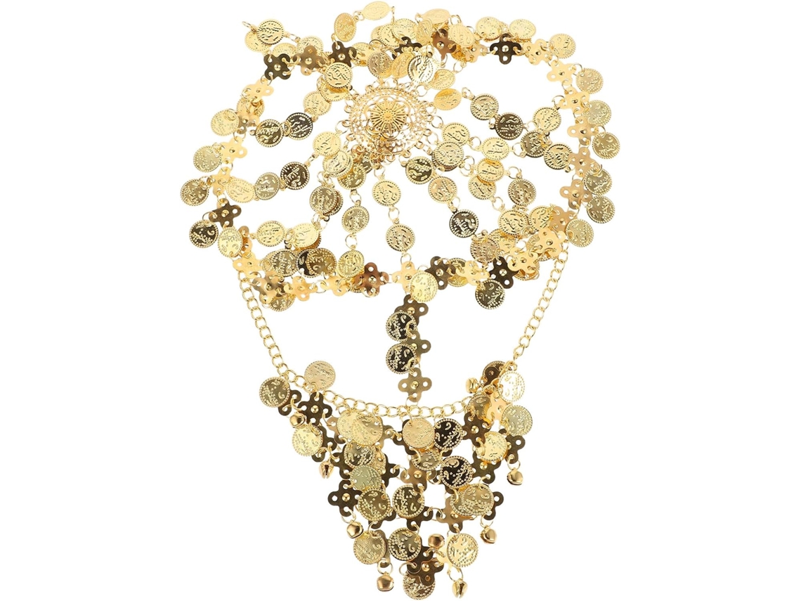 Tiara com detalhes dourados - Acessório de cabelo para dança do ventre