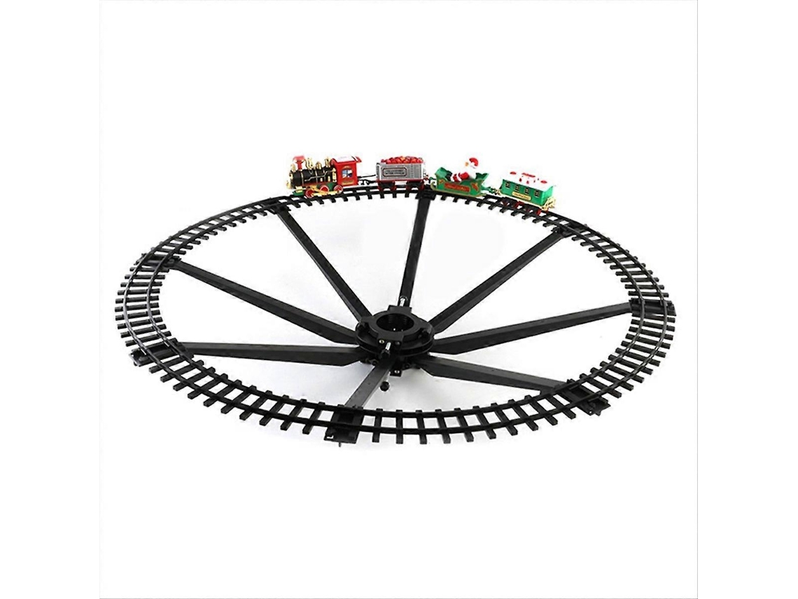Comboio De Natal Elétrico Com Carruagens E Via Circular