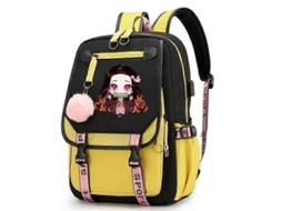 Mochila Ghost Destroy Blade De 16 Polegadas Com Carregamento Usb Para Laptop E Jovens, Bolsa Casual De Viagem Para Estudantes Olysi Shop