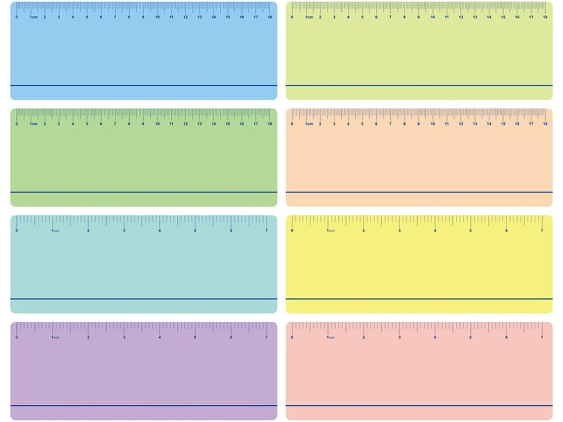8 tiras de leitura guiada seguras para animais de estimação, marcadores de medição para crianças na escola, ideias para decoração escolar.