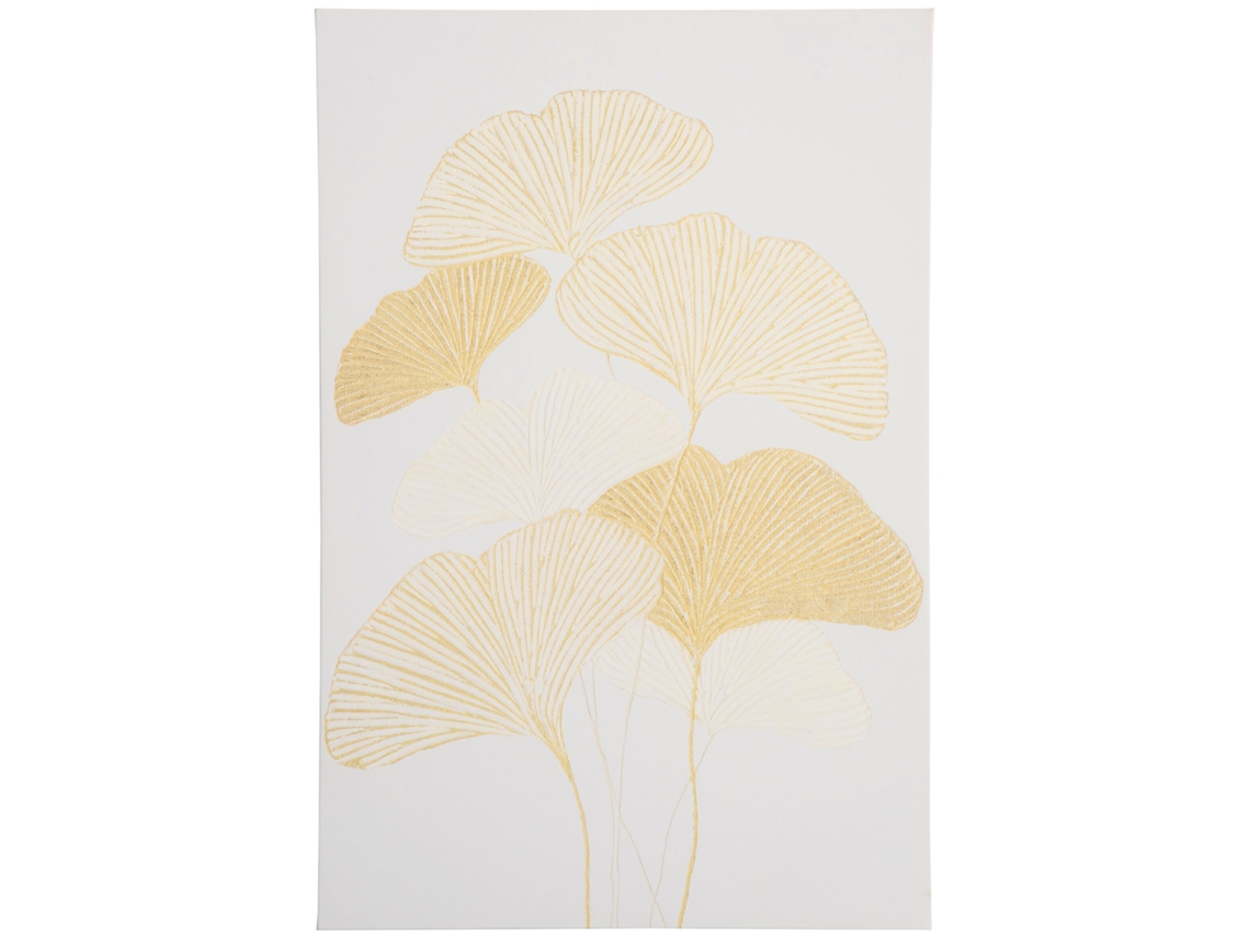Impressão Artística Em Tela Com Folha De Ginkgo, 90x60cm, 1 Peça, Perfeita Para Decoração De Paredes Em Salas De Estar, Escritórios E Quartos
