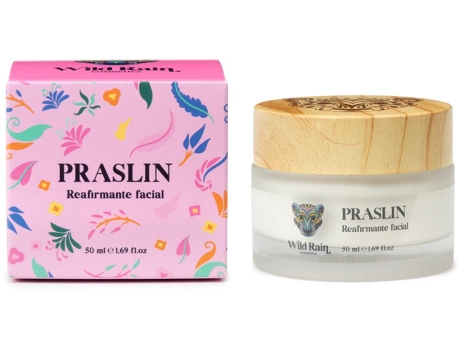Creme Facial Antienvelhecimento Firmador com Colágeno Protege Contra Radicais Livres Praslin WILD RAIN COSMETICS