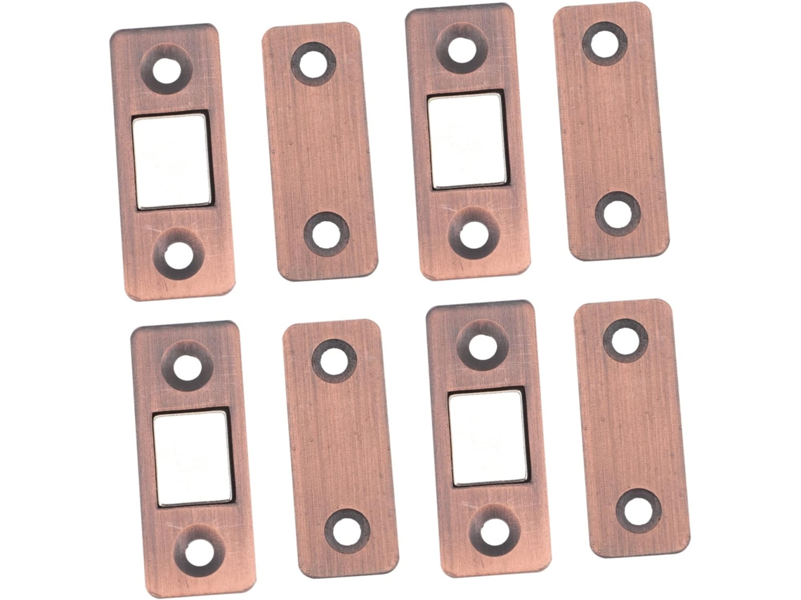 Fecho Magnético Porta De Armário, Ímã Gaveta, Armários De Metal, Aço Inoxidável, 4 Pares, Fecho Armário