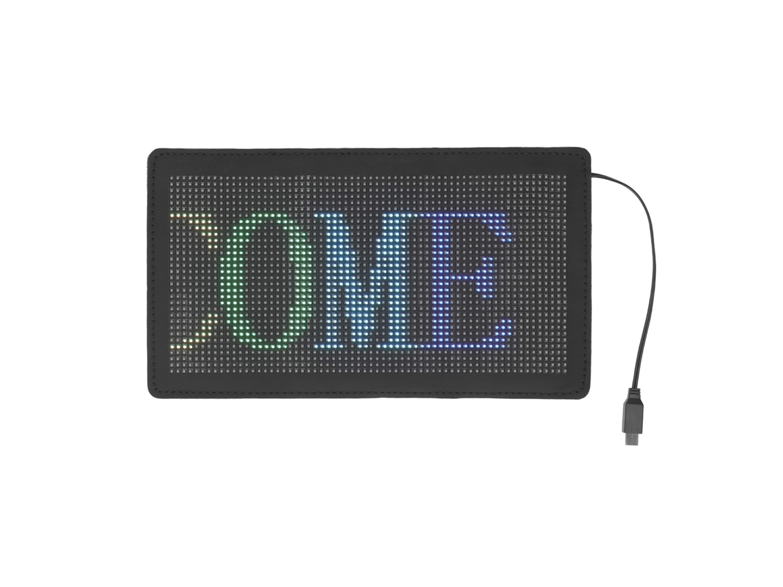Pantalla Led Flexible Para Carro Controlado Por App 32x64 Usb Dc5v Panel De Sinalização Deslizante