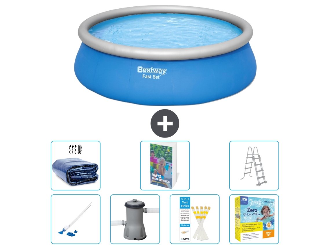 Bestway Piscina Bestway Fast Set Redonda - 457x122 Cm - 8-peças S370