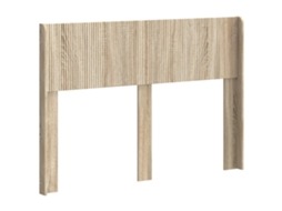 Conjunto 1 Cabeceira Vidaxl Castanho Derivados De Madeira (135 Cm)