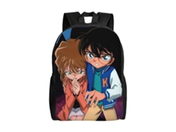 Mochila De Estudante Conan Edogawa, Elegante E Leve, À Prova Dágua E Com Alça De Ombro Ajustável. Olysi Shop