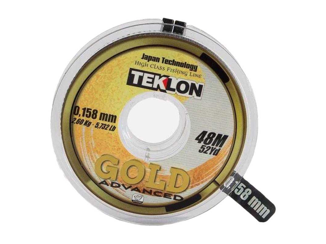 Monofilamento Gold Advanced 48 M Dourado 0.122 Mmteklon
