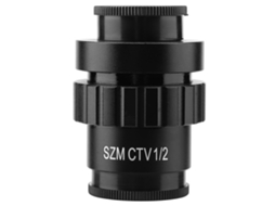 Lente Objetiva Auxiliar 0,5x para Microscópio Estéreo com Adaptador C Mount | S/MARCA