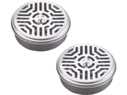 Conjunto de 2 Suportes Espirais de Aço Inoxidável para Repelente de Mosquitos BRILVIBERA