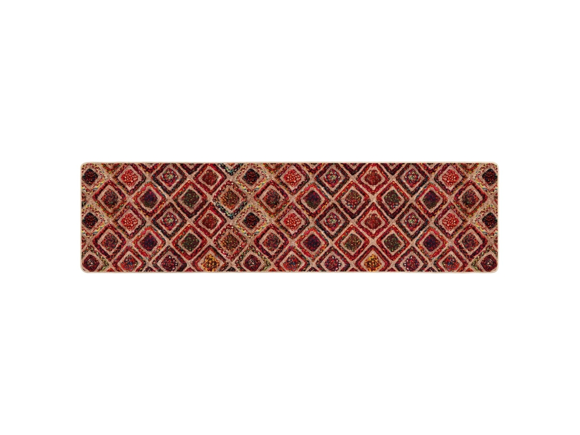 Conjunto 1 Tapete Runner Vidaxl Multicolorido Poliéster (100 X 250 Cm)