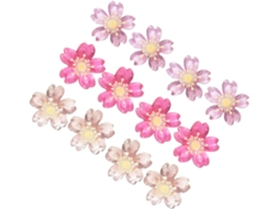 Abaodam 30 Tachinhas de Resina Com Design Flor Cerejeira, Decorativas e Fácil de Usar Para Mesa de Casa, Ideais Para