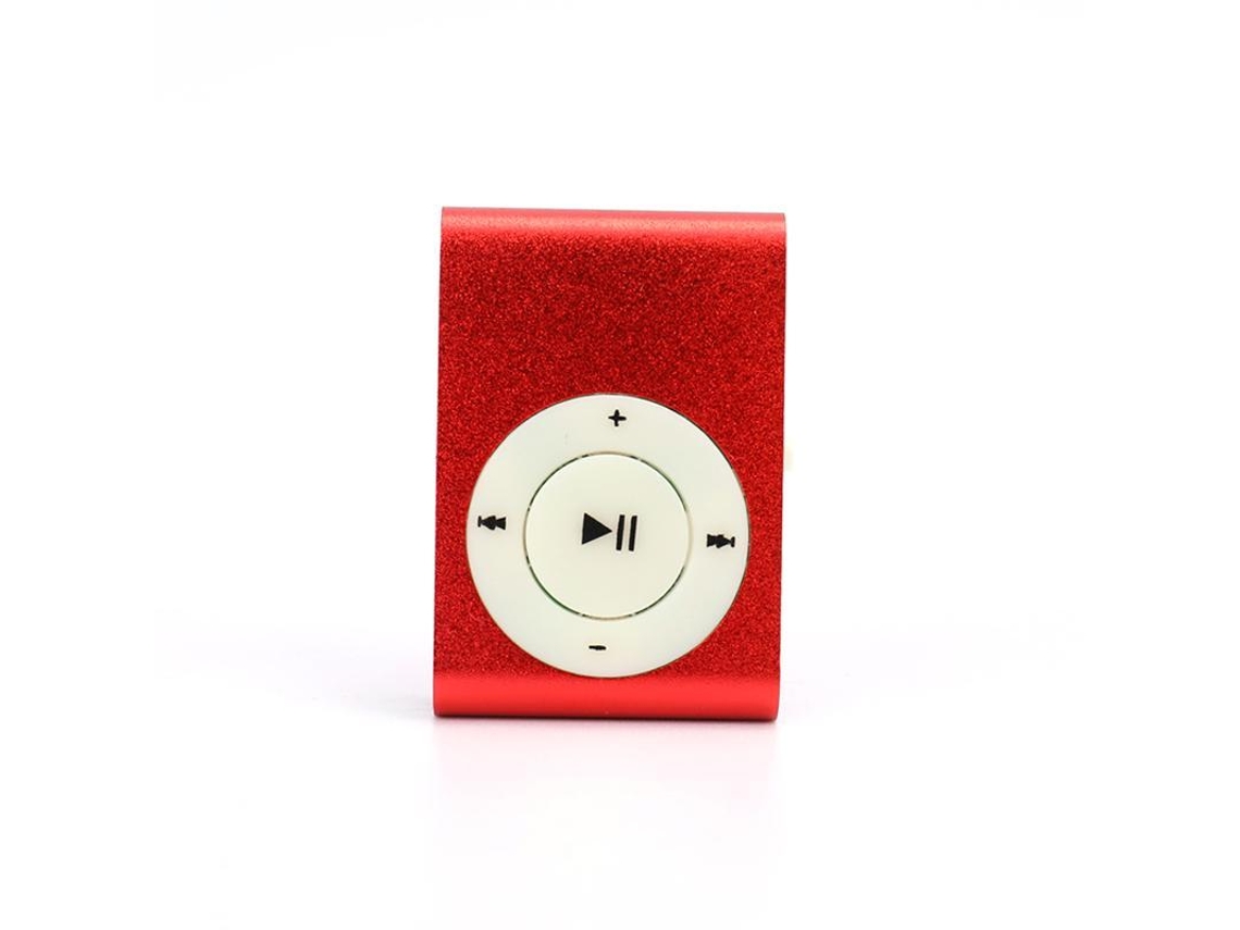 Reprodutor Mp3 Mini Com Clip Usb 2.0 3.5mm Sem Tela Suporta Cartão De Memória Simples