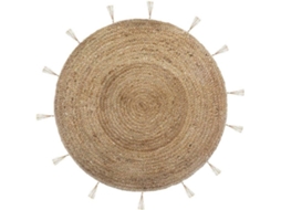 Tapete ATMOSPHERA Redondo (Castanho - 80 x 80 cm - Juta)