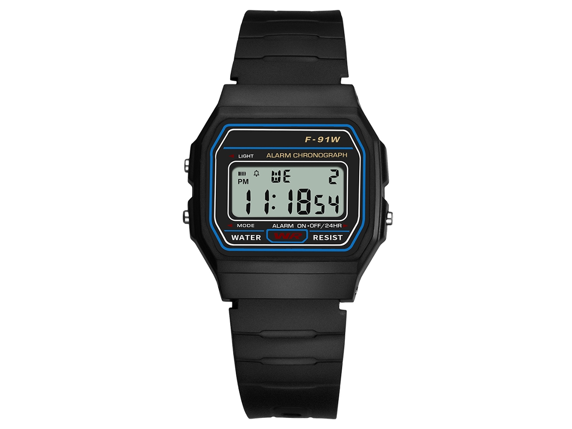 Reloj Electrónico Cuadrado Impermeable Retro Unisex Deportivo Outdoor Synoke 9009