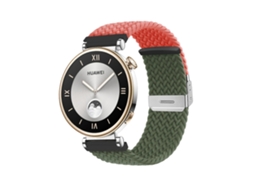 Pulseira De Nylon Trançado Com Fivela Integrada Para Huawei Watch Gt4 41mm