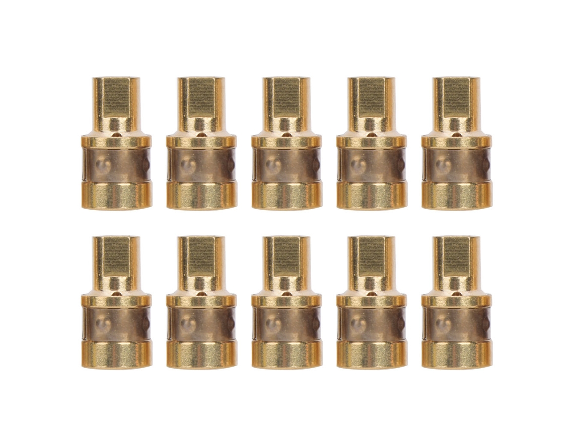 Conjunto de 10 suportes de ponta de solda em latão com boa condutividade para acessórios de ferro de solda H10/m100/m150