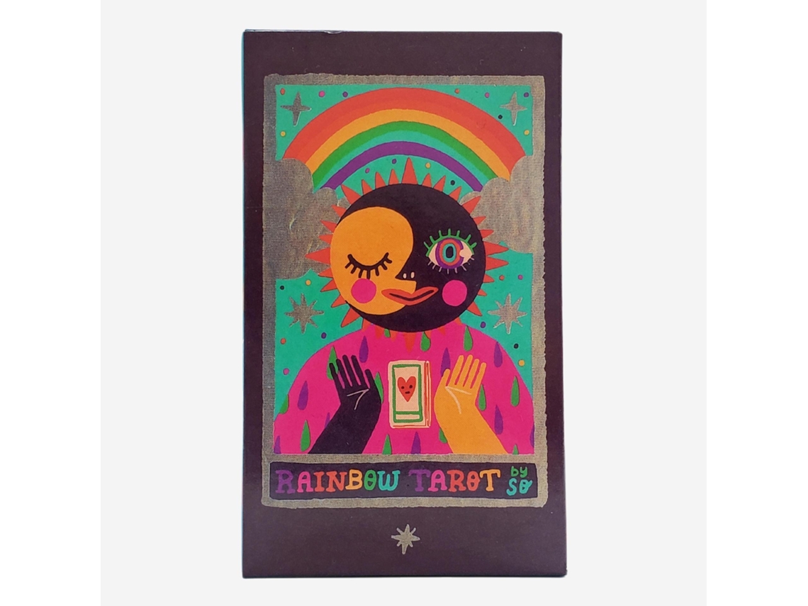 Jogo De Tarô Arco-íris, 78 Cartas Com Desenhos De Arco-íris.