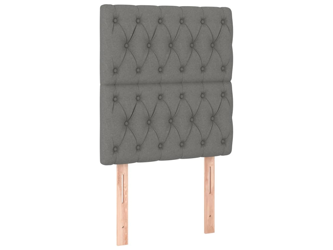 Cabeceira Cinza Escuro 80x7x118/128 Cm Tecido MAISON EXCLUSIVE
