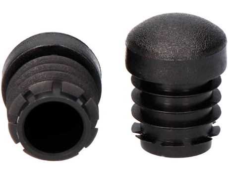 Topo Sistema Redondo para Interior  Ø25Mm Preto