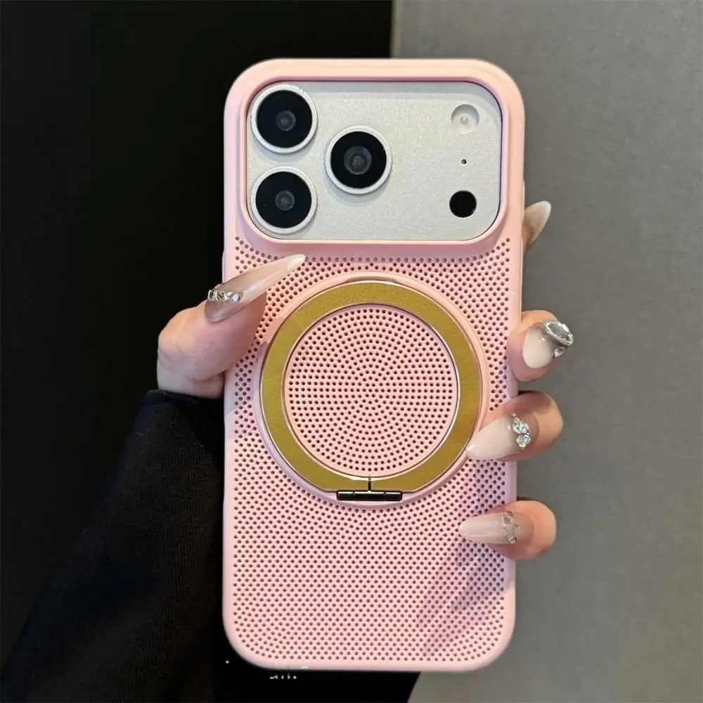 Capa De Carregamento (rosa Para Iphone 17 Air) Com Malha Magnética Para Dissipação De Calor.