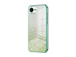 Capa Para Iphone 16e - Glitter Degradê - Acabamento Eletroplaqueado