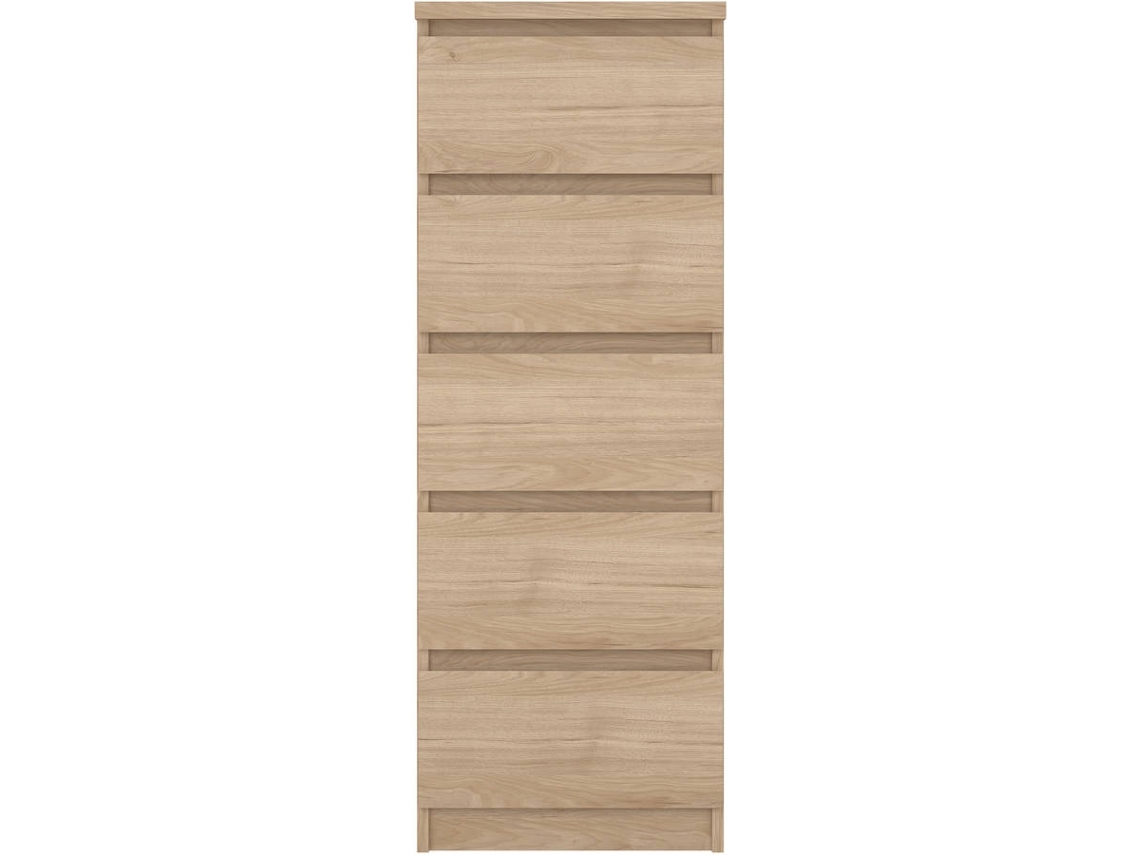 Camiseiro com 5 Gavetas TVILUM Neo Carvalho (Outlet Caixa Aberta - 40.4 x 50 x 111.3 cm)