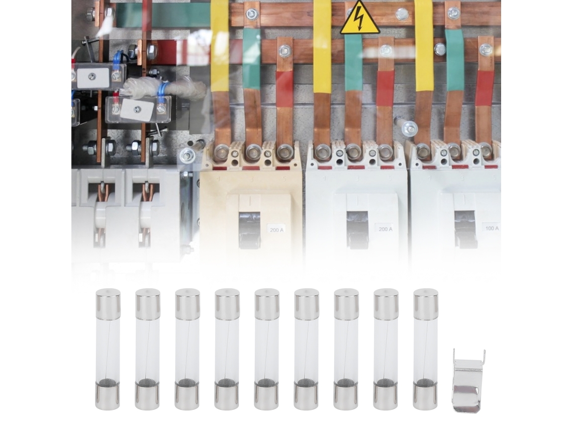 Kit De Fios De Vidro Com Suporte, 82 Peças, 6x30mm, 0.5a~30a