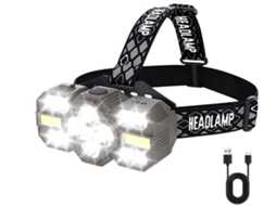 Headlamp TURMIN Tg-Td201 À Prova D'Água 82 Modos Preto