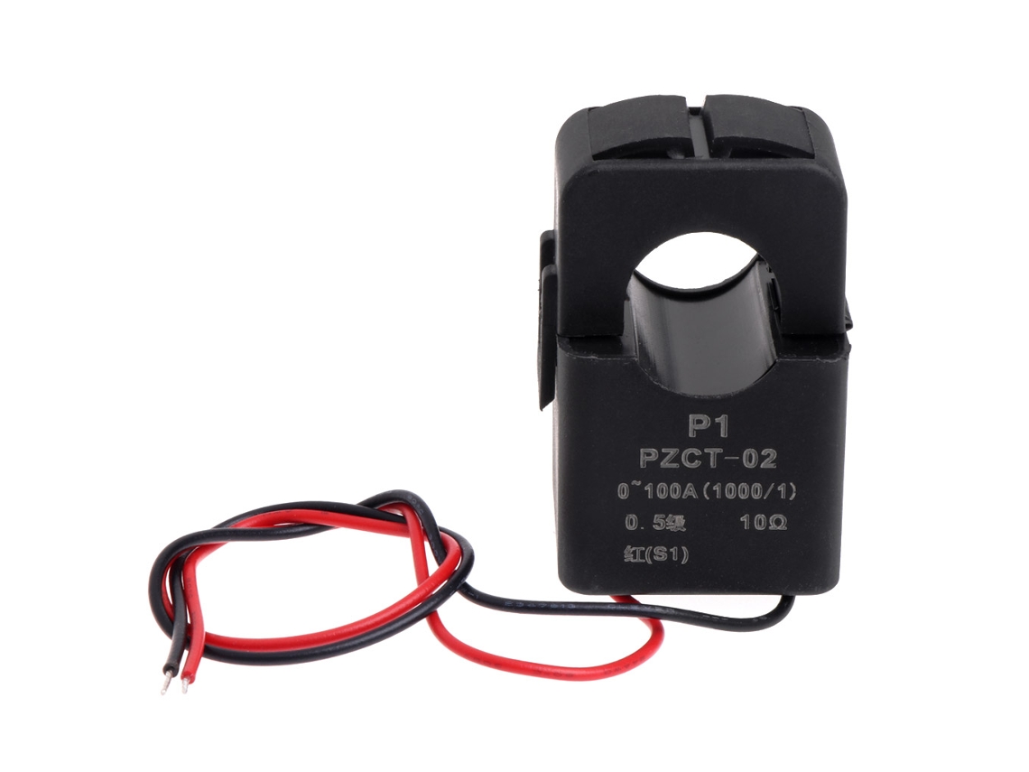 Transformador De Corrente De Núcleo Aberto, Pzct-02, 100a, Com Ct