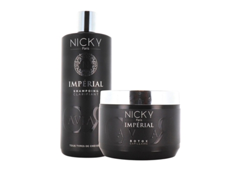 Imperial Lote de Shampoo e Máscara Clarificante NICKY PARIS