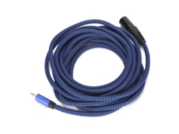Cable de Microfone Balanceado Xlr Macho a Jack 3,5 Mm, 5 M