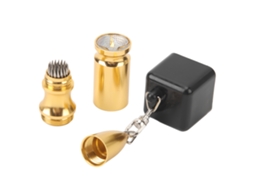 Suporte de giz LINJOU 4 em 1 para taco de sinuca, resistente, antiderrapante, dourado/preto