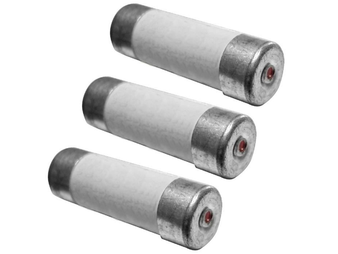 3 Fusíveis Cerâmicos 8,5x31,5mm 20a Com Luz Indicadora Zenitech