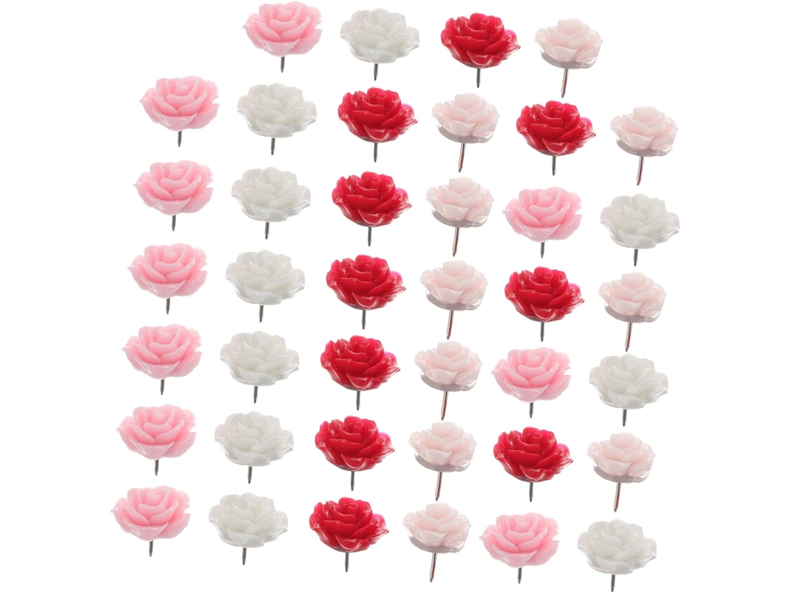 Conjunto De 120 Tachinhas Decorativas Cortiça Com Formato Flor Em