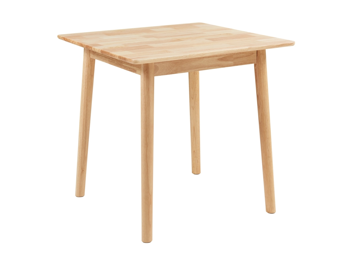 Mesa de jantar Klijori para 2 pessoas madeira 75x75x74 cm natural EN.CASA