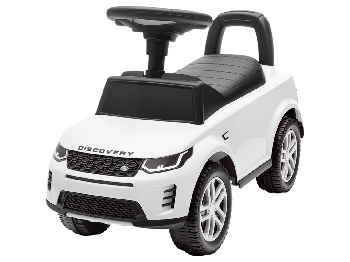 Carro Andador Para Crianças Com Licença De Land Rover Com Armazenamento Buzina Sons De Motor 65,5x28x42 Cm Branco