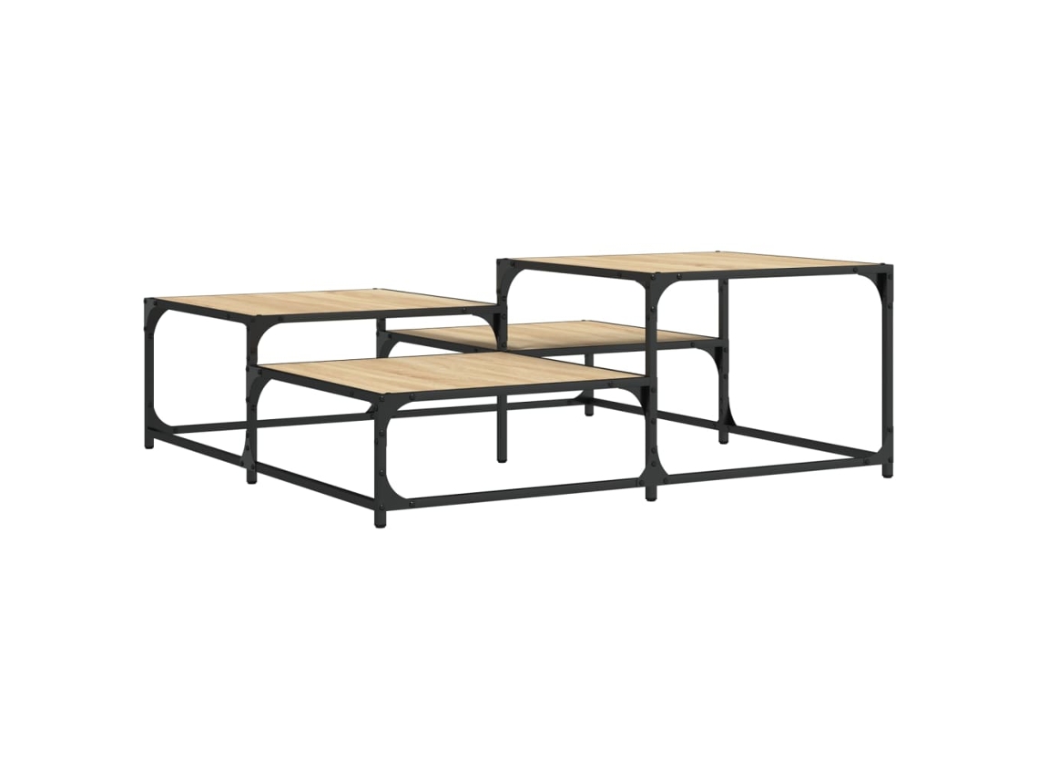 Mesa de Centro Derivados Madeira Carvalho Sonoma MAISON EXCLUSIVE (107x107x40 cm)