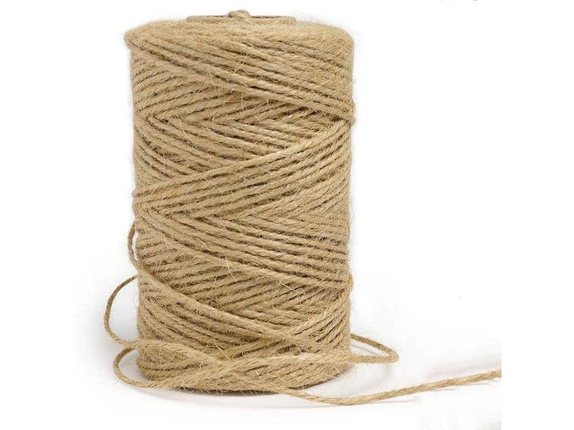 Cordão Para Embrulho De Presentes, 100 Fibra De Juta Natural, Corda Biodegradável Ecológica Para Decoração Em Estilo Rural, Barbante Resistente À Abr