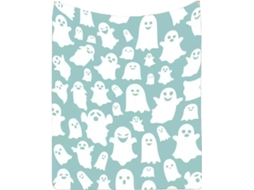 Manta Pequena Syjym Halloween em Flanela com Estampa Digital Confortável Macia e Quente de Dupla Face Ideal Pa