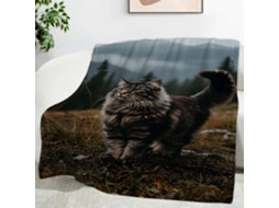 Manta para Gatos Montanha 100x130 Cm de Flanela Multifuncional Macia e Aconchegante Cama Cobertor Cochilo no e