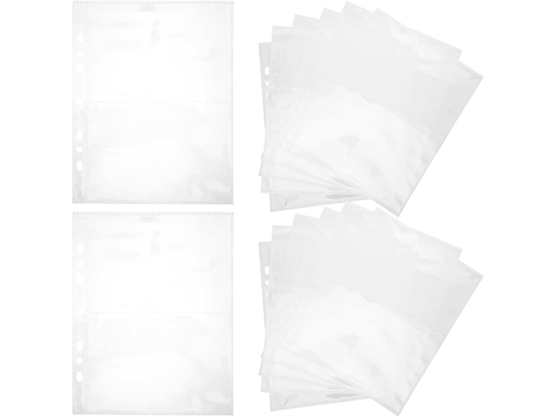 Capas para fotos Osaladi, tamanho A5, pacote com 30 unidades, protetores transparentes para álbuns, sacos plásticos para