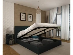 Cama com Estrado Elevatório CSD Starlight (Preto - 190x140)