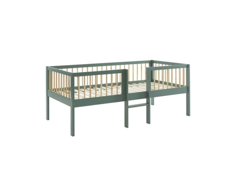 Cama Elevada Infantil Petit Nestor 90x190 Verde - Laïba Kids