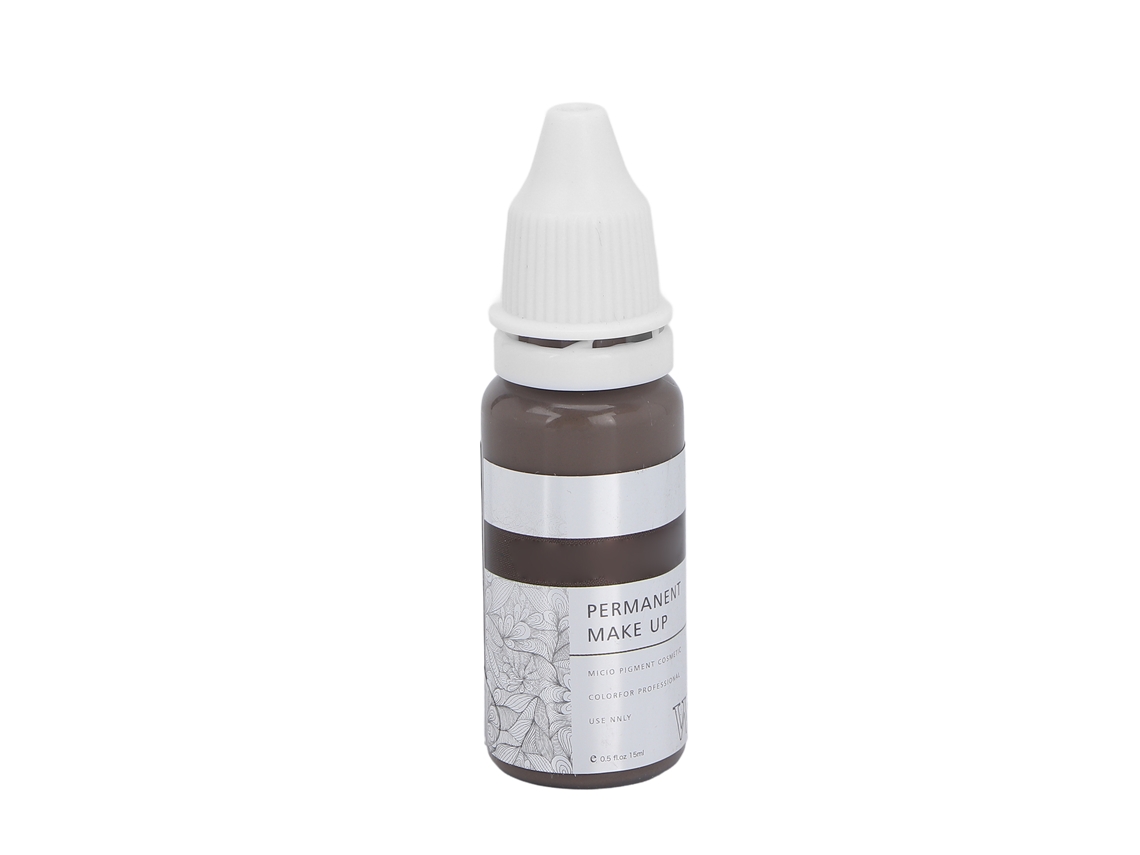 Tinta De Tatuagem De Sobrancelha Semi Permanente Pigmento Microblading Natural Cinza 15ml Acessório Profissional