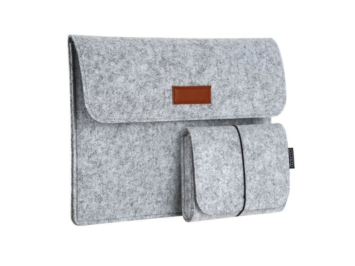 Capa Protetora Para Laptop De 13,3 Polegadas, Bolsa De Feltro Com Bolso Pequeno Para Apple Macbook Air De 13 Polegadas.