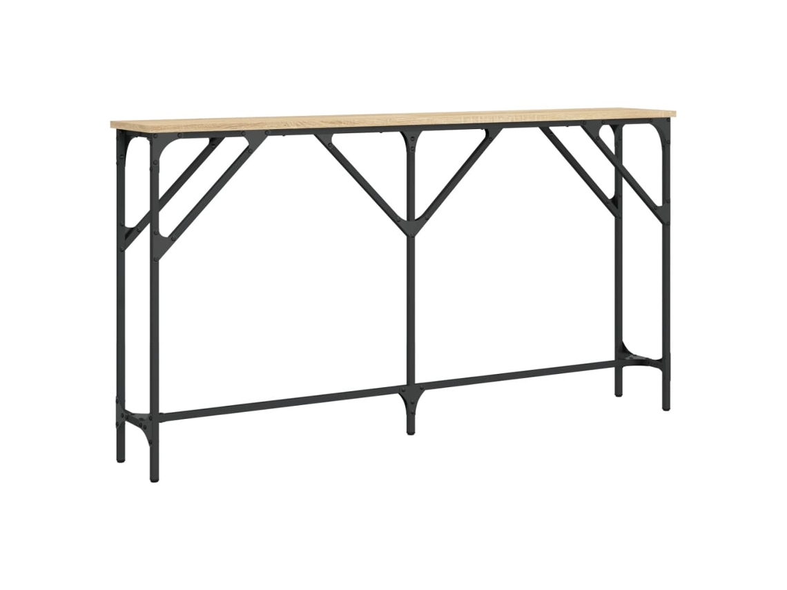 Mesa Consola MAISON EXCLUSIVE em Derivados de Madeira Carvalho Sonoma (140x23x75 cm)